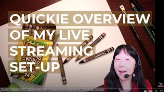 Livestream: Quickie overview of my livestreaming set-up (more info in text notes)