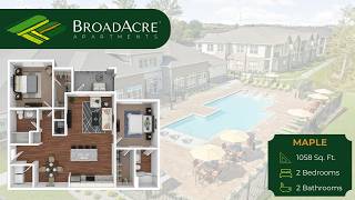 5-205| The Maple | 2 Bed 2 Bath (1,058 SqFt) Luxury Apartments in McCordsville, IN
