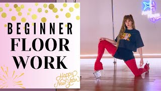 FLOORWORK COMBO FOR BEGINNERS || Floorwork For Pole Dance Tutorial
