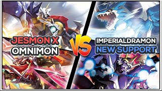 Imperialdramon Liberator vs Jesmon X ft. Omnimon X | BT-20 Gameplay | Drasil | Digimon TCG