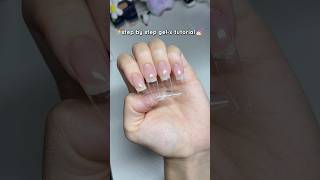 Step by step gel x application tutorial 💅🏻✨ #gelxnails #nailtutorial #diynails #gelnails #asmr