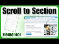 Elementor Scroll to Section on Click — Step-by-Step Tutorial (2026)