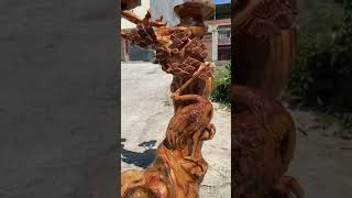 woodworking skill - wood carving - woodworking best skill #Shorts