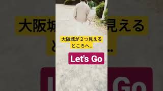 大阪城が２つ見えるところへ#大阪城#大阪府#Let's Go#みちるん