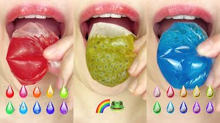 asmr DRINK RAINBOW WATER COLLECTION 알록달록 물 먹방 모음집 eating sounds