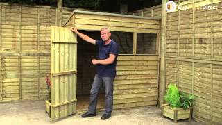 Compact and Durable: The Pressure-Treated Overlap Pent Shed from Buy Sheds Direct