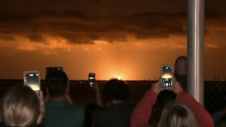 Crowds gathered in Brevard County to watch the Crew-2 launch