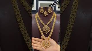 #onegramgold #aaram #mangtika #necklace with #wholesaleprice || #jewellery #onlineshopping #trending