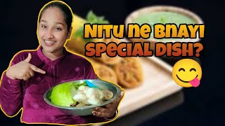 aaj bnayi special dish🥰#specialdish #fastfood #homemade #vlog #funny #food