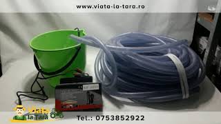 Pompa pentru transfer lichide, apa ( MOTORINA ), 12 v, 60 w, 8500 rot/min, debit 33 l/min, GF-0389