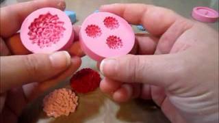 Tutorial:  How to make clay flower embellishments using Mold Muse molds