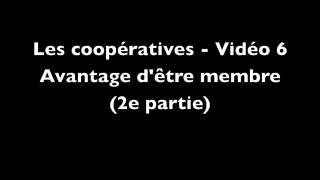 Les coopératives   Avantage d'être membre 2