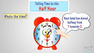 Telling Time to the Half Hour: Grade 2 Math | Tutway