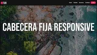 Cómo CREAR una CABECERA FIJA responsive con HTML y CSS 🚀