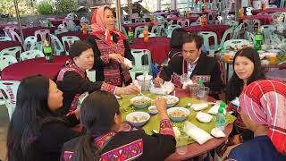 บรรยากาศขอบพระคุณกินข้าวใหม่       คริสตจักรห้วยน้ำเย็นอาข่า