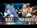 GBVSR: Raz (Ferry) Vs Prof.Nekotech (Metera) | High Level Gameplay.