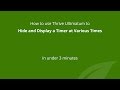 How to hide a countdown timer