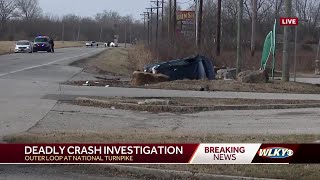 Driver dies after crashing on Outer Loop in Louisville