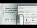 Ultimate Invoice & Client Tracker Spreadsheet | Track Invoices, Clients & Payments Easily
