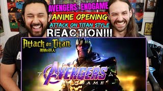 Avengers: Endgame - Anime Opening 3 | ATTACK ON TITAN - REACTION!!!