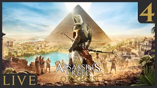 🔴 Assassin's Creed Origins - Part 4 - Still Exploring \u0026 Questing | 100% Sync - Full Series Marathon