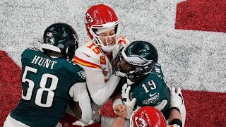 Patrick Mahomes Sacked 6 times - Philadelphia Eagles vs Kansas City Chiefs - Super Bowl LIX - NFL