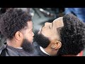 😱OMG😱 $100 TAPER AND LINE UP/ FADED BEARD/ HAIRCUT TUTORIAL