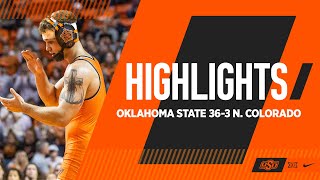 Domination In The Big 12 Home Opener | Oklahoma State 36-3 N. Colorado | Cowboy Wrestling Highlights