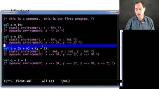 ML Variable Bindings and Expressions - Programming Languages, Part A