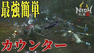 【仁王2】カウンターのタイミングはコレで覚えろ！新規勢や初心者でも安全で簡単にカウンターが絶対出来てしまう手斧のスキル「茨垣」を手元カメラ有りで解説（NIOH2攻略）