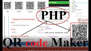 QR-Code (Quick-Response-Code) PHP Generator Project and software || QR-code || PHP-HTML Source Code