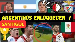 ARGENTINOS ENLOQUECEN X SANTIAGO GIMENEZ POR GOLAZO VS BENFICA !! CHAQUITO ANDA ON FIRE |REACCION