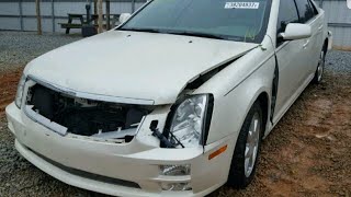 The copart wrecked cadillac sts salvage rebuild v8 powered 320 horse power northstar engine