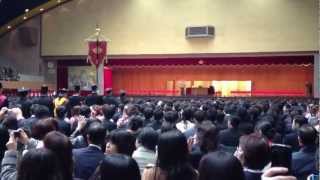 2013年度早稲田大学卒業式入場