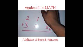 Addition of base 6 numbers