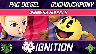 PAC DIESEL (Mii Swordfighter) vs DuckDuckPony (Pacman) - Ignition 354 WINNERS ROUND 2