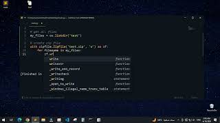 how zip and unzip files using python