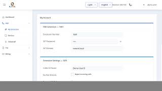 ICTPBX Tutorial #10: My Account — Profile, SIP Credentials & Preferences