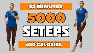 5000 STEPS IN 45 MIN WALKING WORKOUT AT HOME 🔥 WALKING EXERCISE FOR WEIGHT LOSS🔥