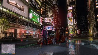 Rainy Night Streets of Liberty City | Rain, Speed, and Thrills in GTA V Liberty City