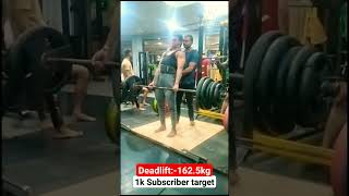 #motivation #powerlifting #deadlift #indian deadlift 162.5kg power of creatine wait 1k subscriber💪🙏😥