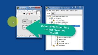 LabVIEW code: Local variable (FPGA) (expected results)