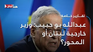 عبدالله بو حبيب: وزير خارجية لبنان أو المحور؟