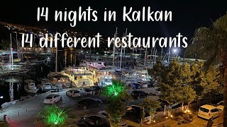 Kalkan, Turkey, September 2024 - trying 14 different restaurants