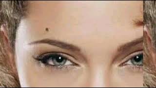 भौंह पर तिल का मतलब।bhon per til Ka matlab.what does moles on eyes reveals.