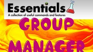 How to use Group Manager 1.8.8
