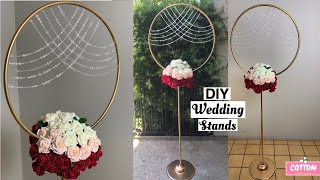 DIY Wedding Hula Hoop Stand | Dollar Tree Wedding Decorations | Backdrop Stand
