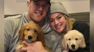 J.J. Watt and girlfriend Kealia Ohai post pictures of their new dogs.
