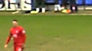 Celebrations of Matthew Barnes-Homer's Contreversial Goal