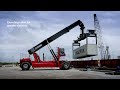 Kalmar Super Gloria reachstacker handling barges